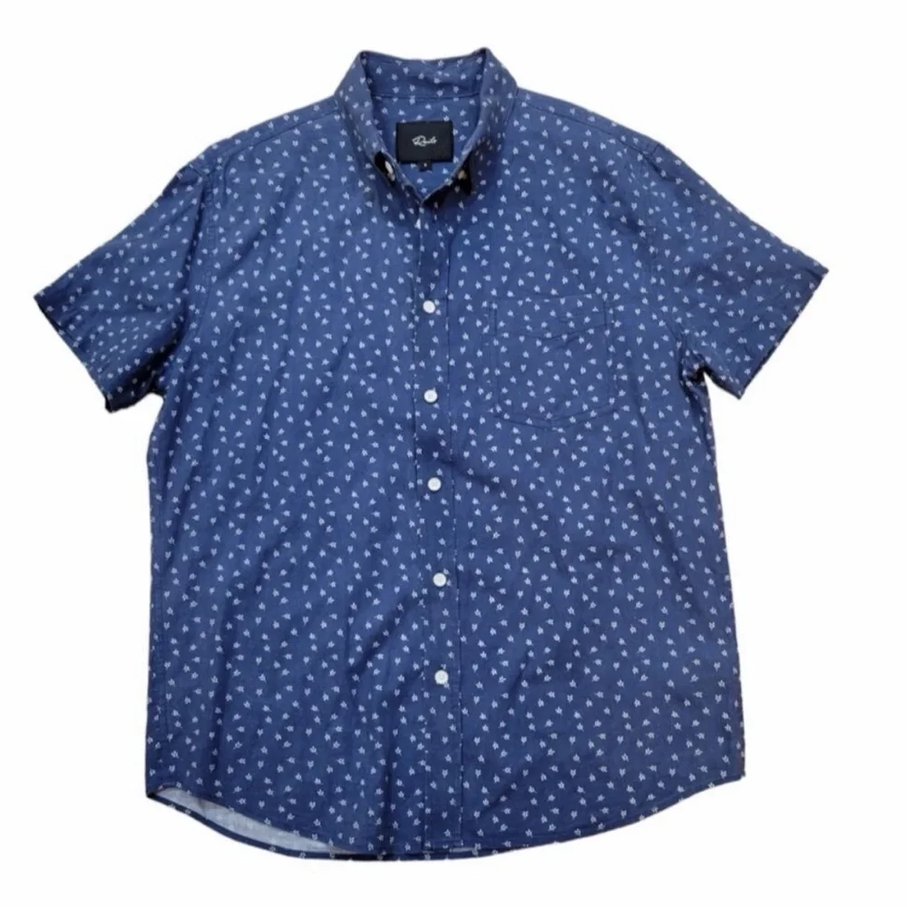 Rails Carson Linen-Blend Shirt Windy Palmate XL NWOT
